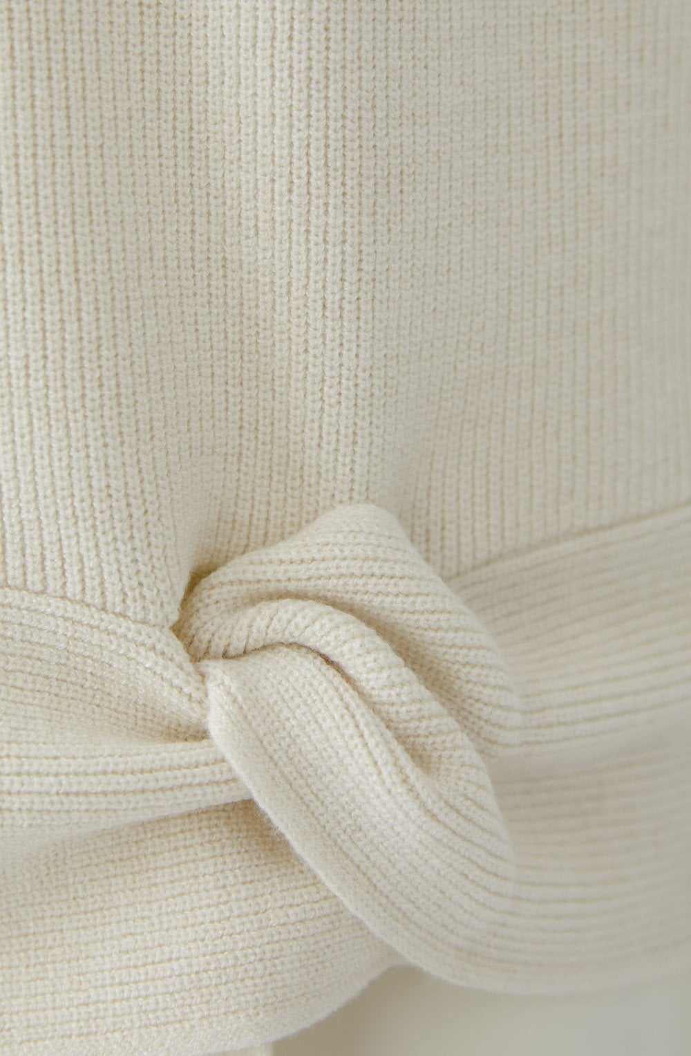 Off White Knotted Jumper