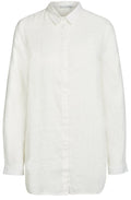 Off White Linen Blouse