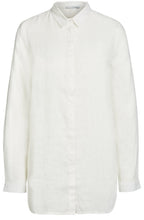 Off White Linen Blouse