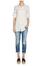 Off White Linen Blouse