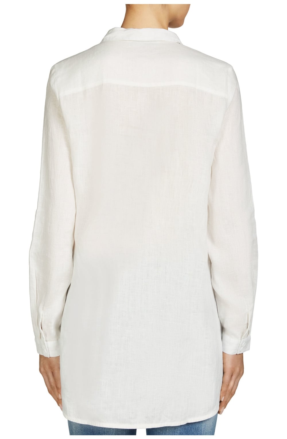 Off White Linen Blouse