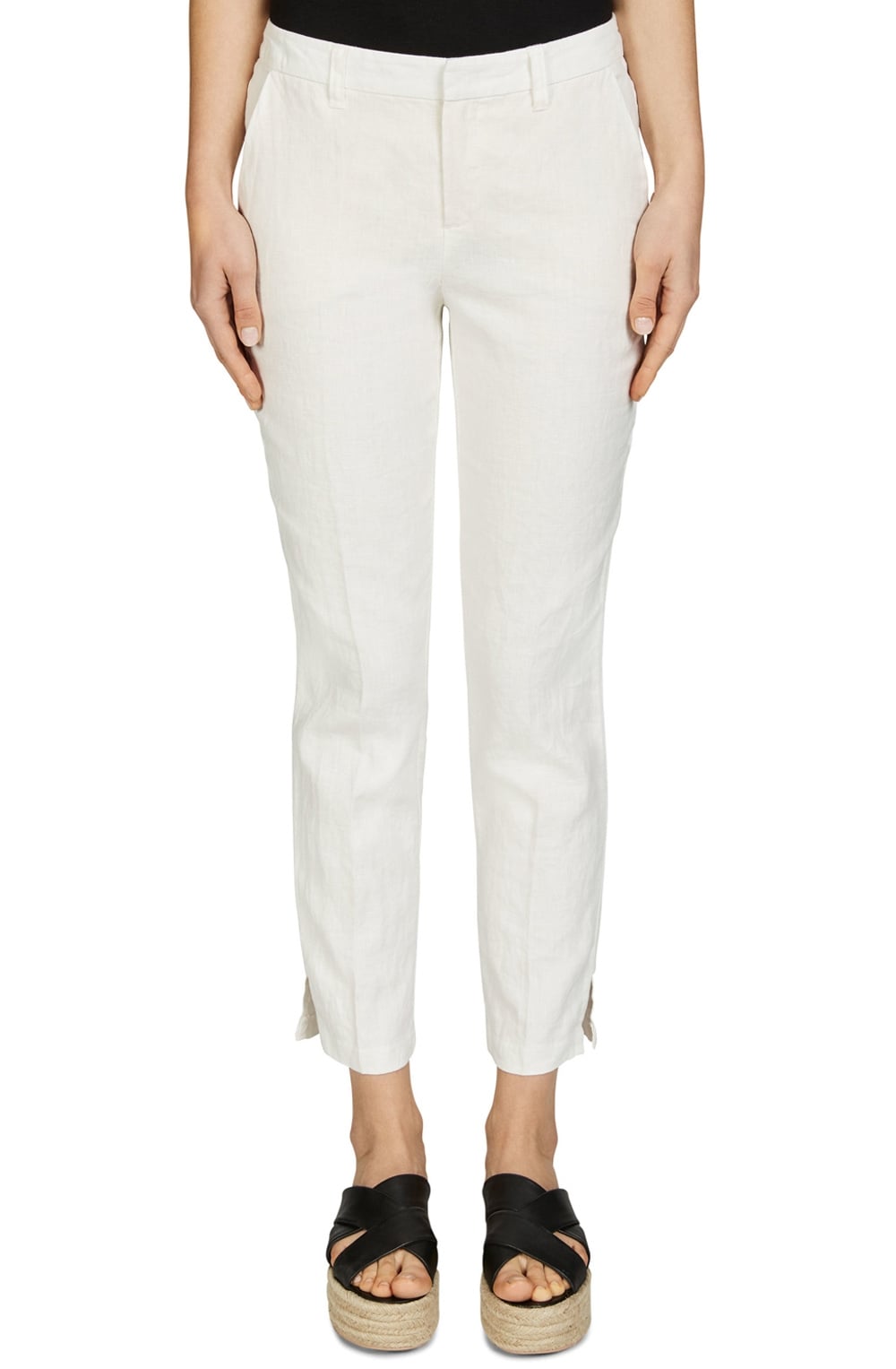 Off White Linen Trousers