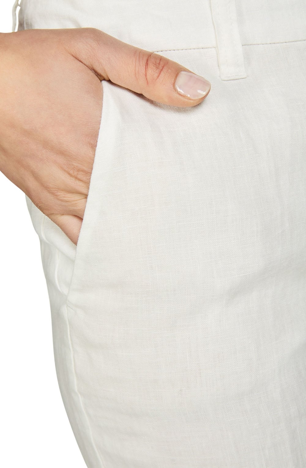 Off White Linen Trousers