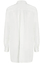 Off White Long Line Blouse