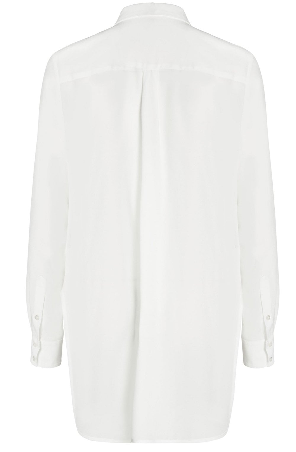 Off White Long Line Blouse