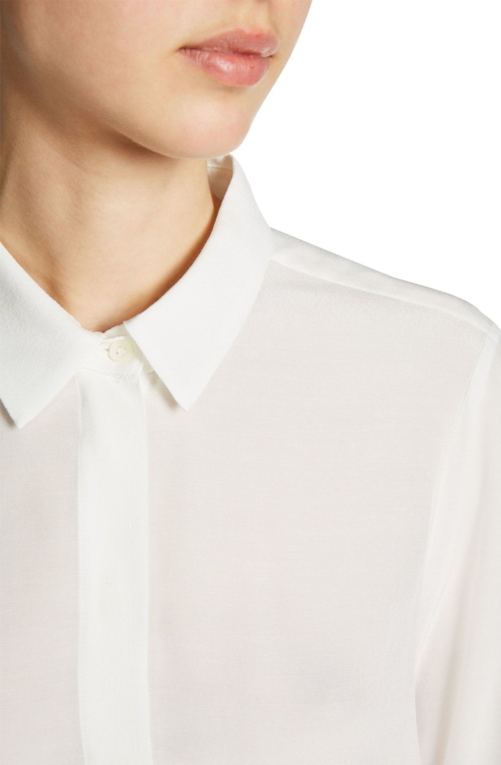 Off White Long Line Blouse