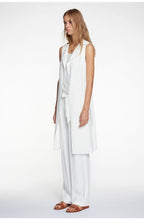 Off White Long Line Waistcoat