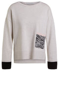 Off White Melange Jumper