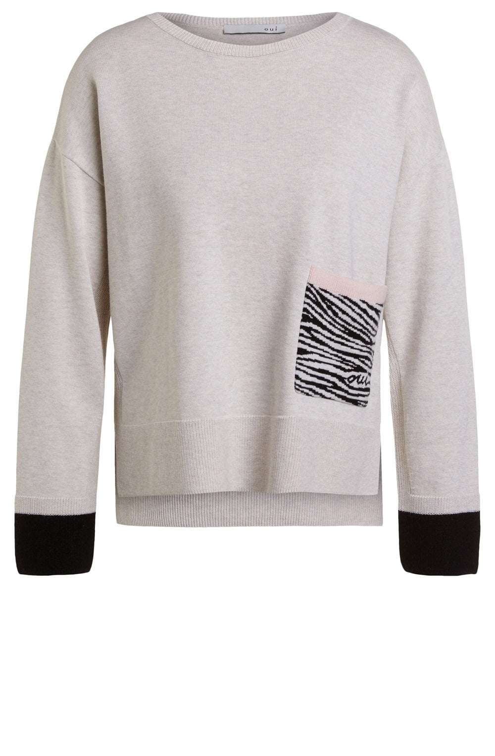 Off White Melange Jumper