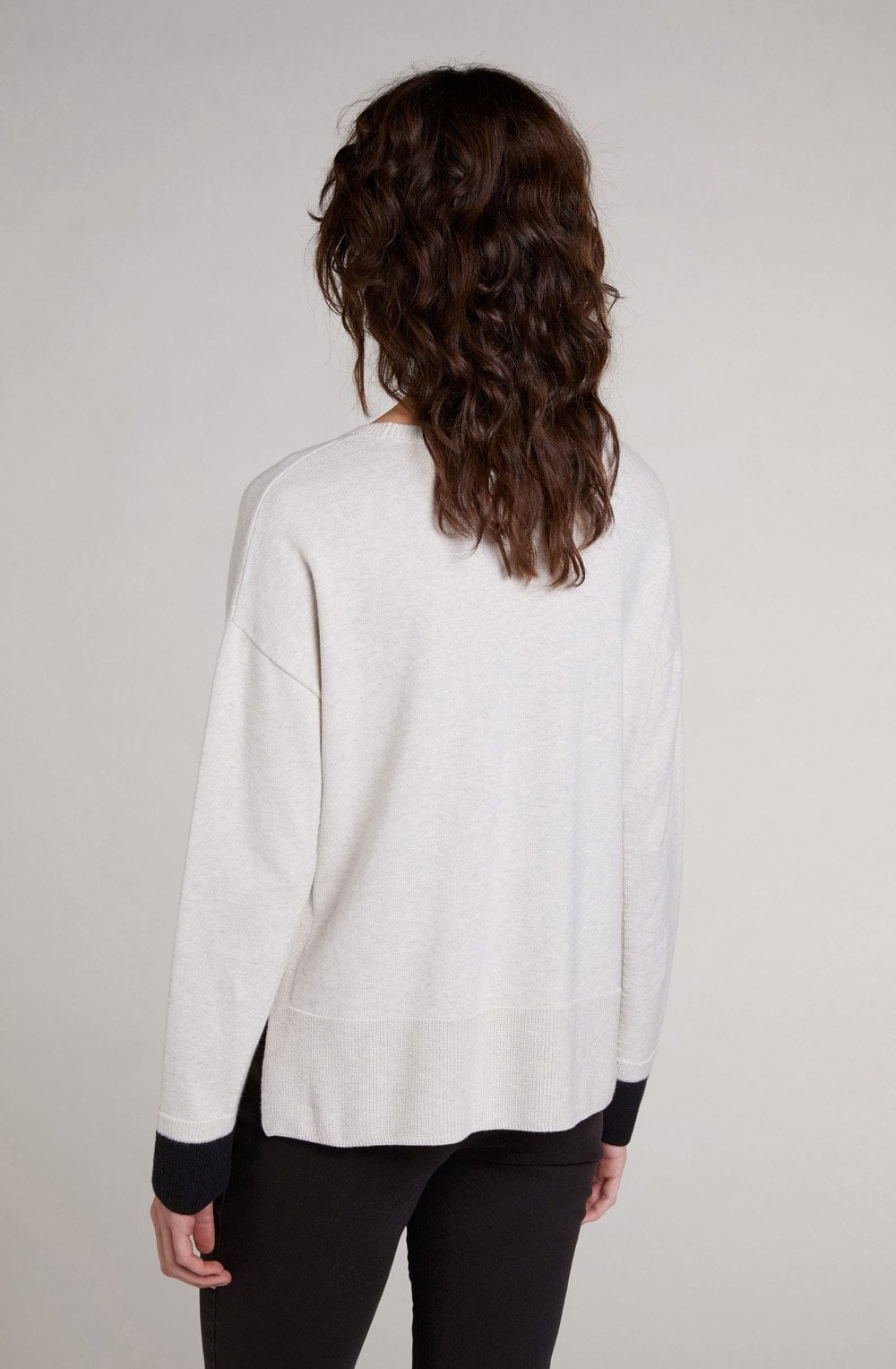 Off White Melange Jumper