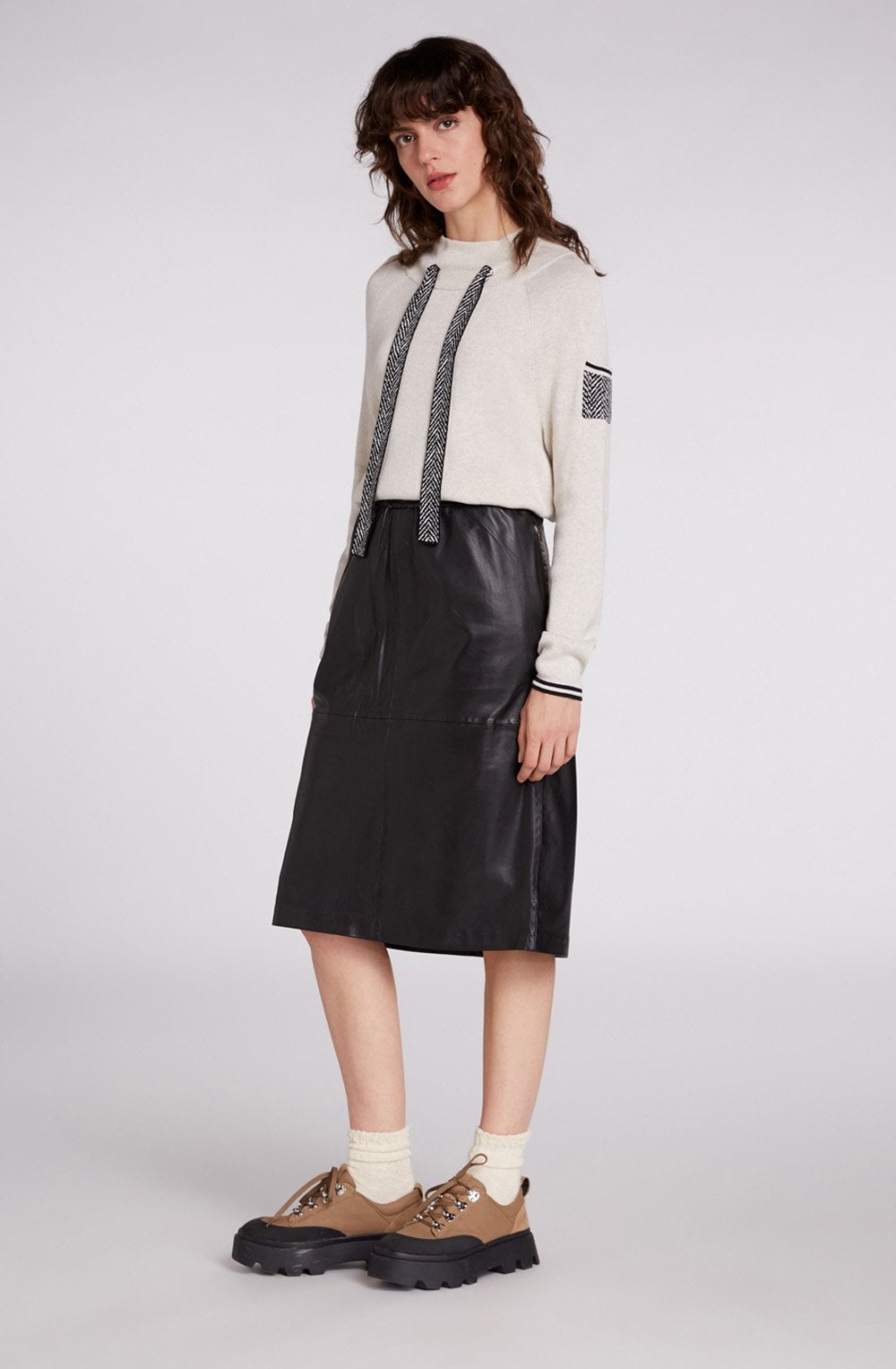 Off White Melange Jumper