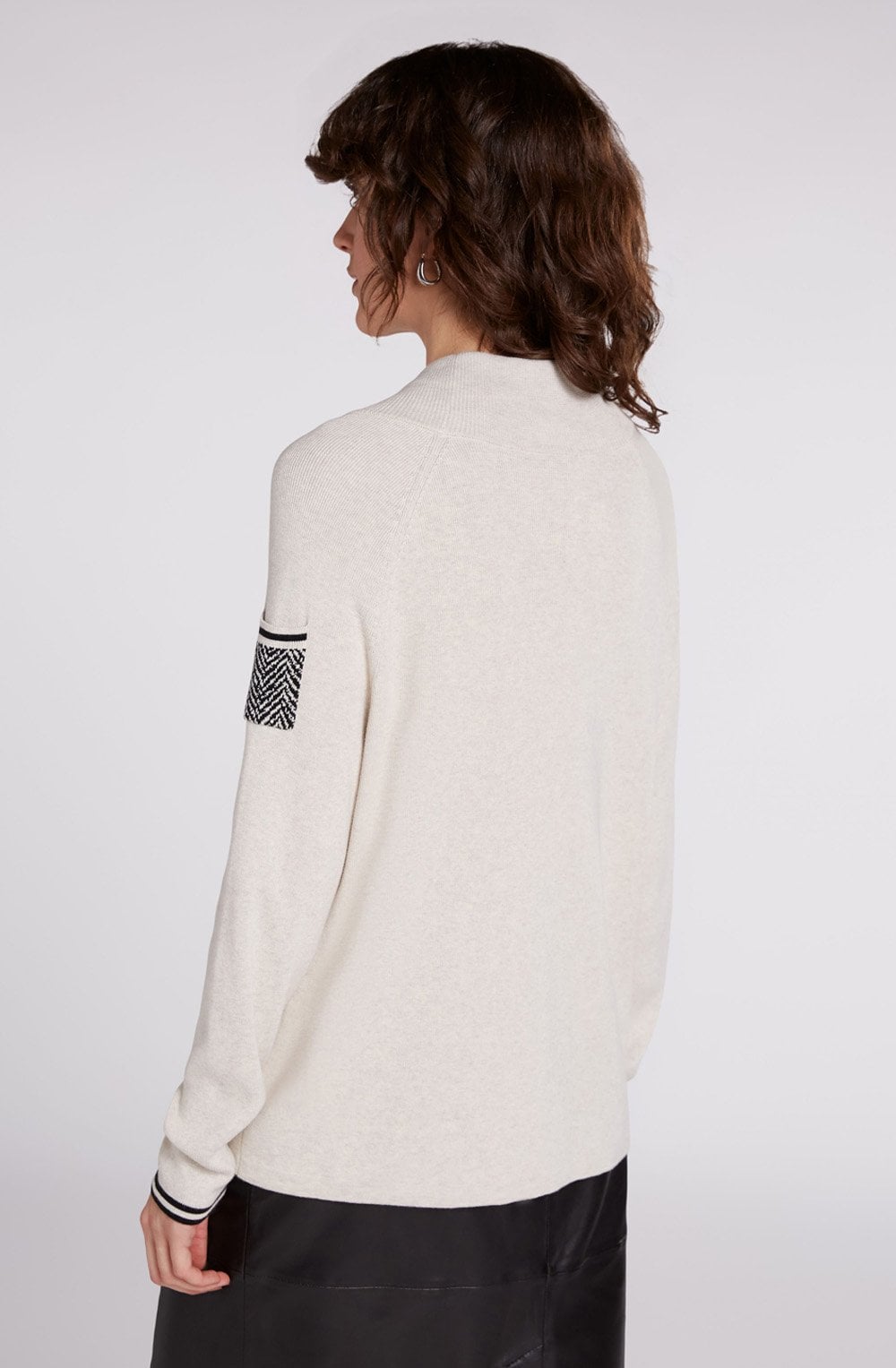 Off White Melange Jumper