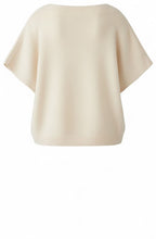 Off White Oversized V Neck Jumper