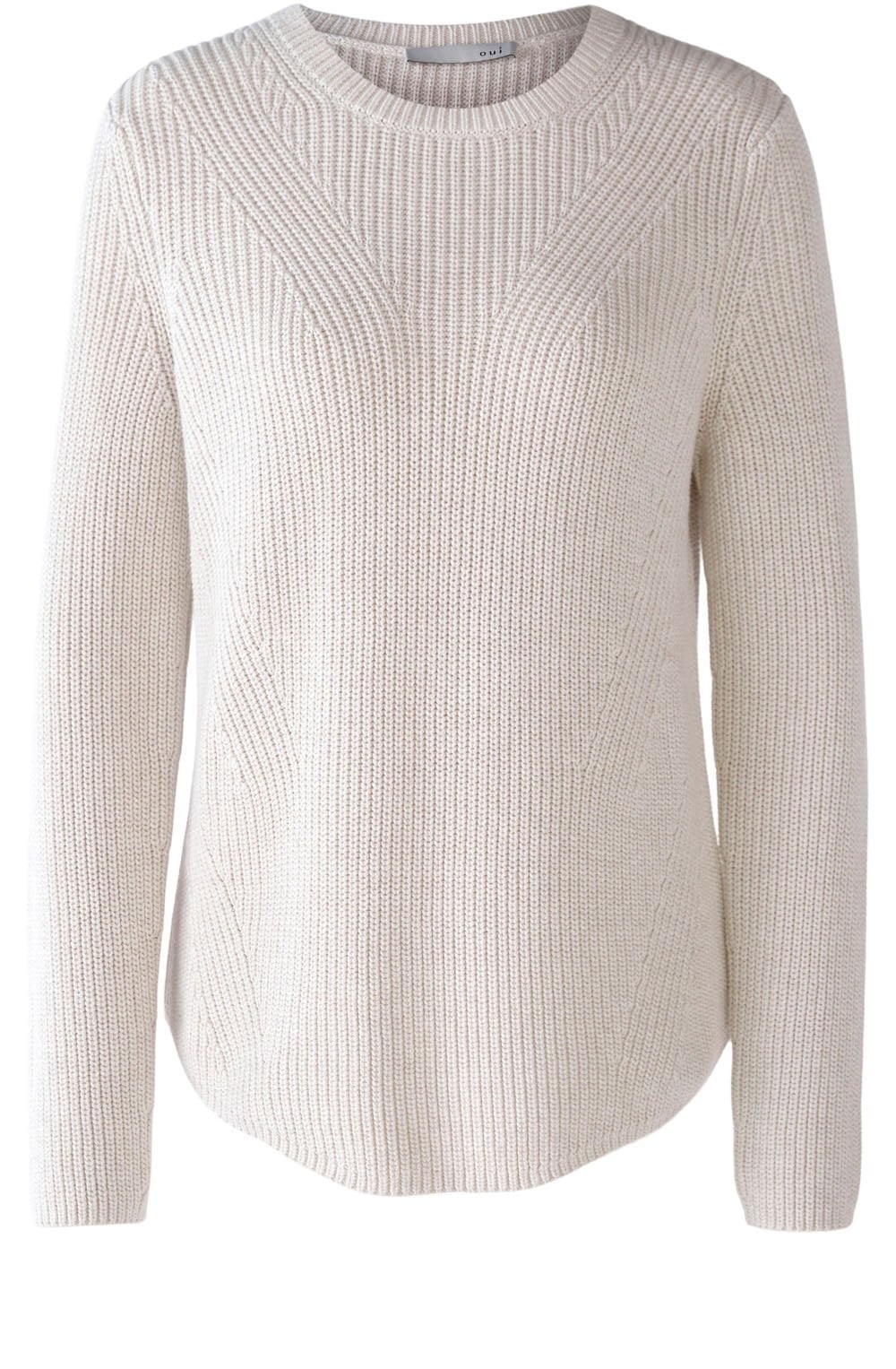 Off White Patterned Knit Jumper