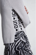 Off White Ribbed Knit Jumper
