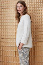 Off White Ribbed Knit Jumper