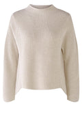 Off White Ribbed Knit Jumper