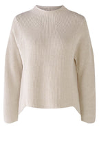 Off White Ribbed Knit Jumper