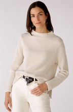 Off White Ribbed Knit Jumper