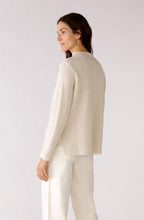 Off White Ribbed Knit Jumper