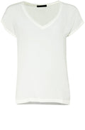 Off White Silk Front Top