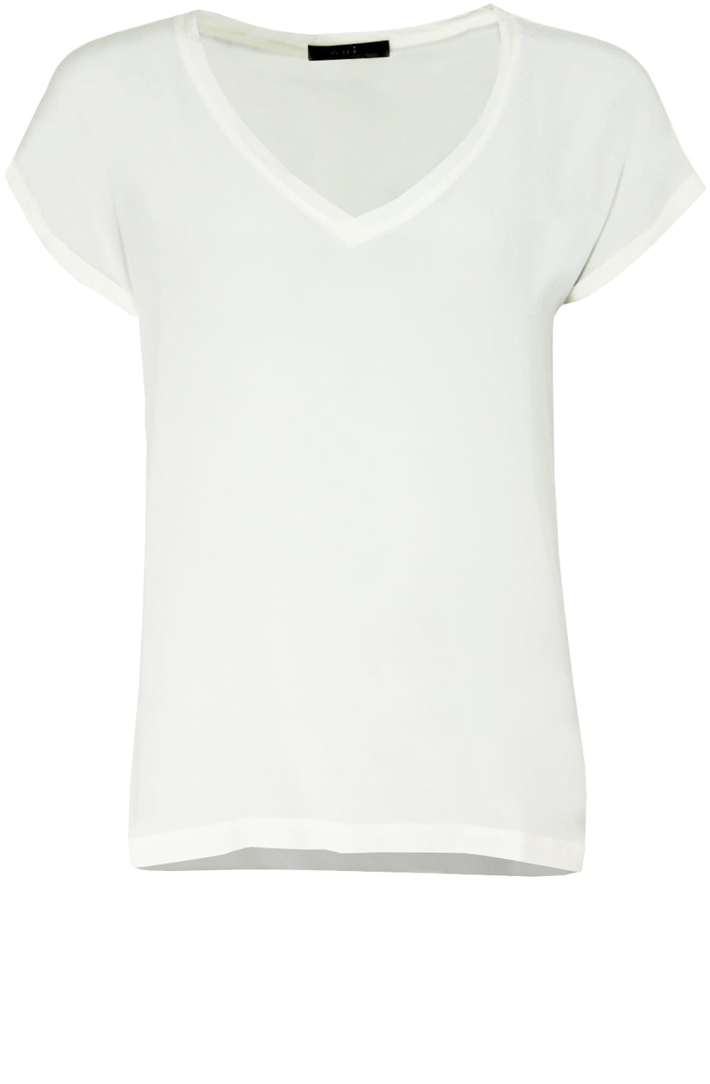 Off White Silk Front Top
