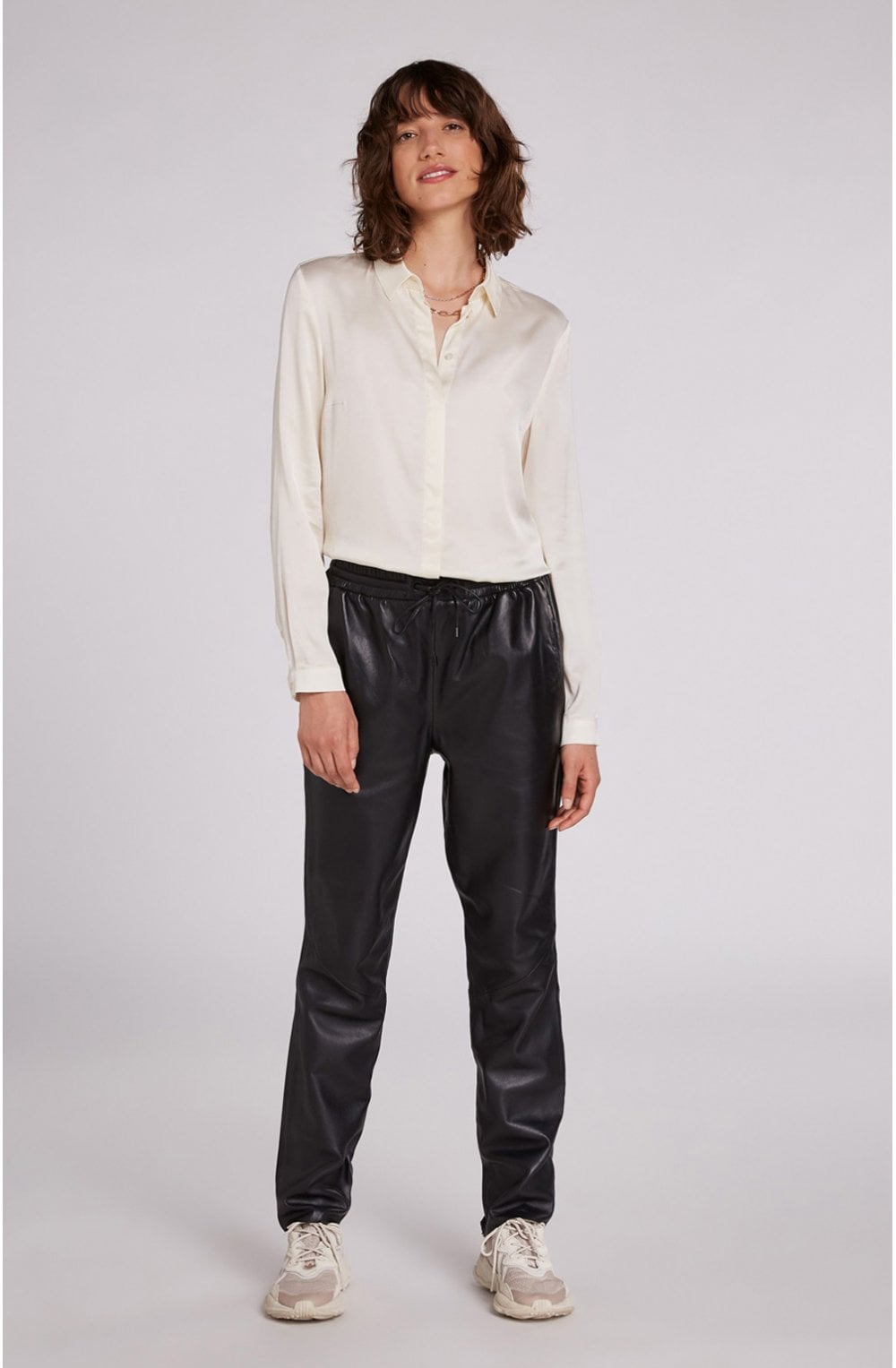 Off White Silky Blouse