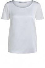 Off White Silky Front Top