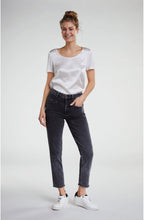 Off White Silky Front Top