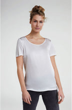 Off White Silky Front Top