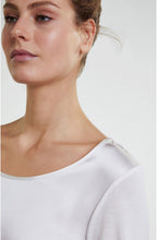 Off White Silky Front Top