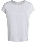 Off White Silky Front Top