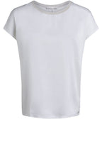 Off White Silky Front Top