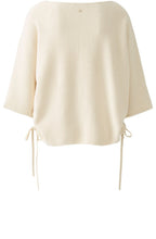 Off White Super Soft Gathered Sides Jumper