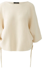 Off White Super Soft Gathered Sides Jumper