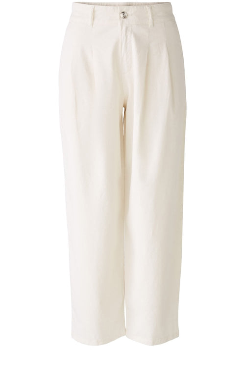 Off White Tapered Relaxed Trousers