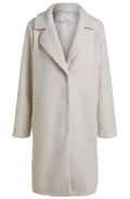 Off White Textured Coat