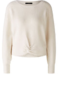 Off White Twisted Hem Sweater