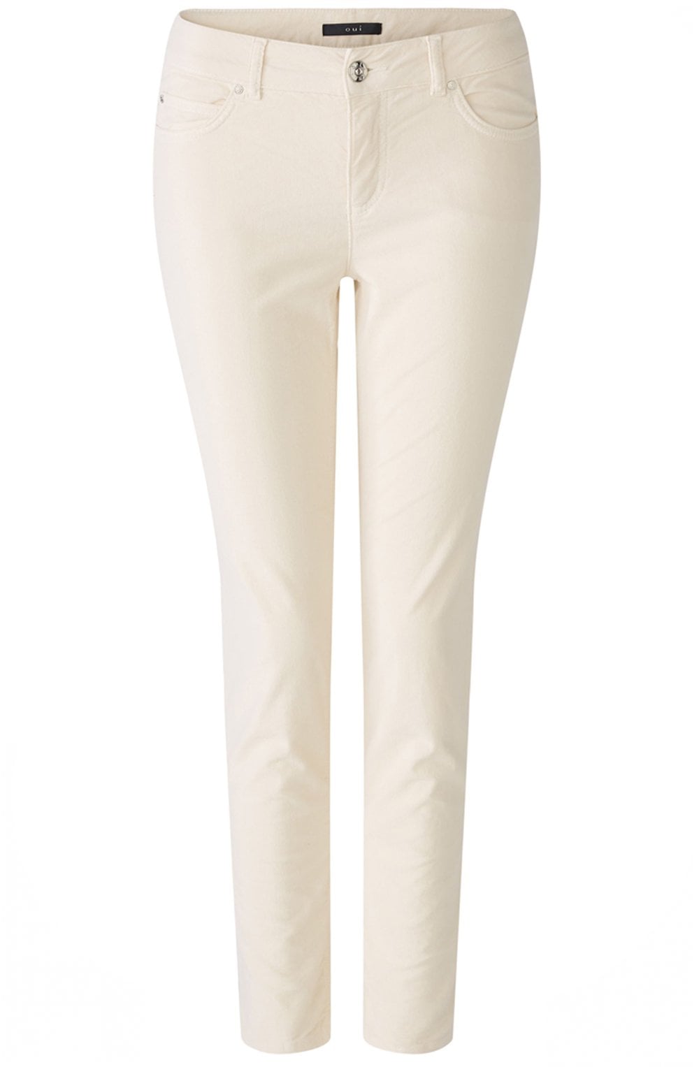 Off White Velvet Corduroy Baxtor Jeggings