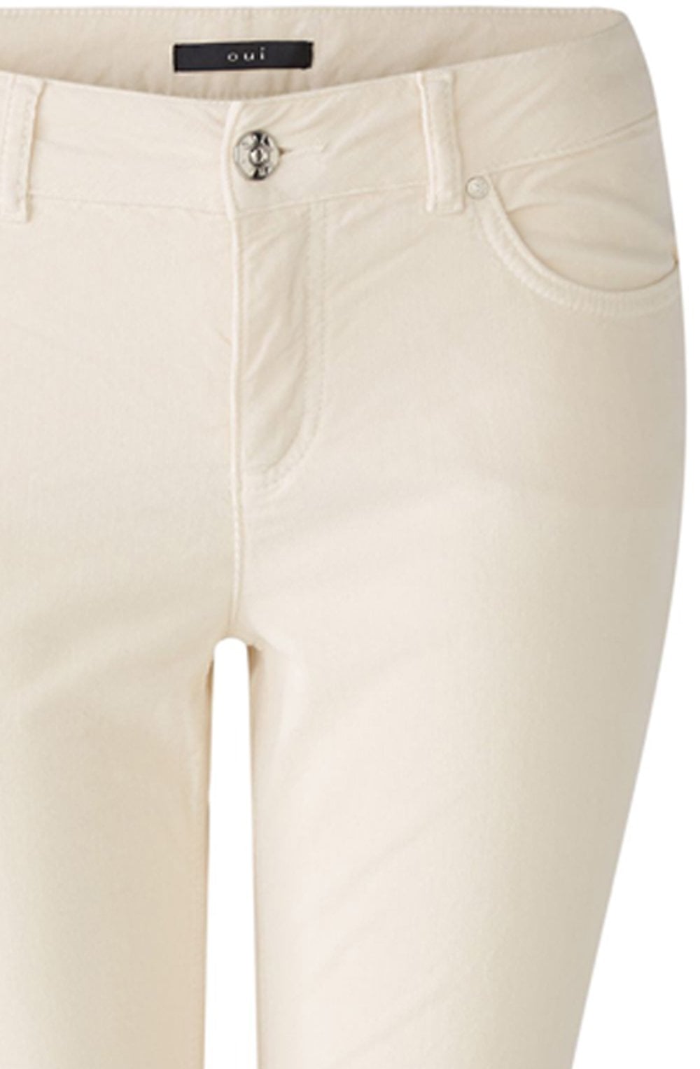 Off White Velvet Corduroy Baxtor Jeggings