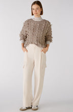 Off White Wide Leg Cargo Trousers