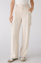 Off White Wide Leg Cargo Trousers