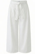 Off-White Wide Leg Cropped Trousers