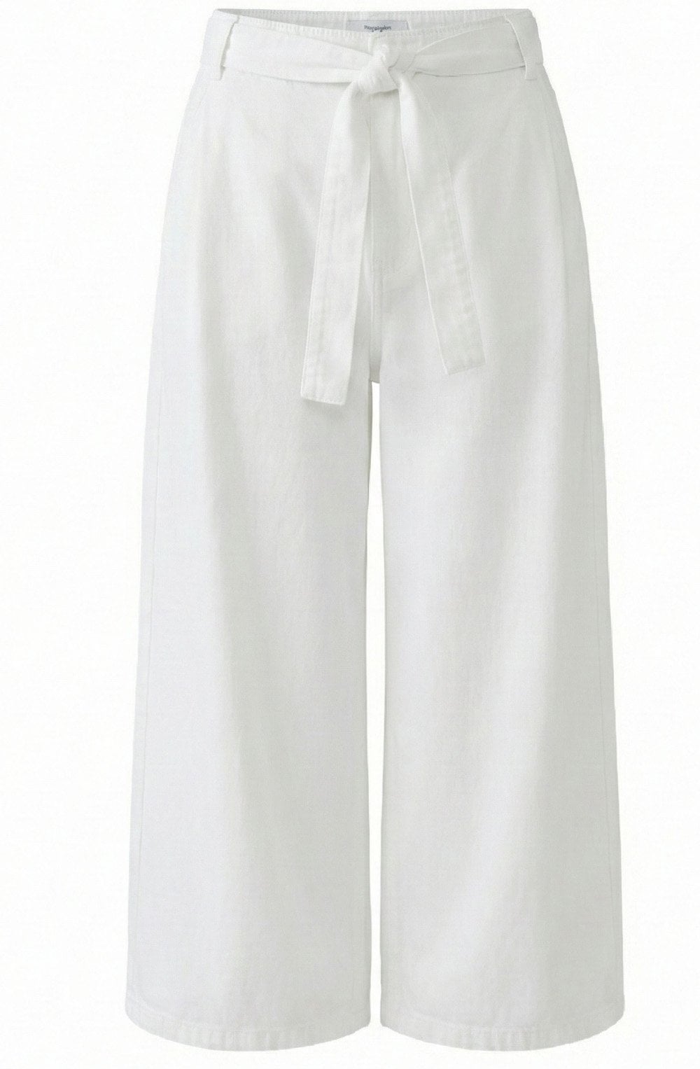 Off-White Wide Leg Cropped Trousers