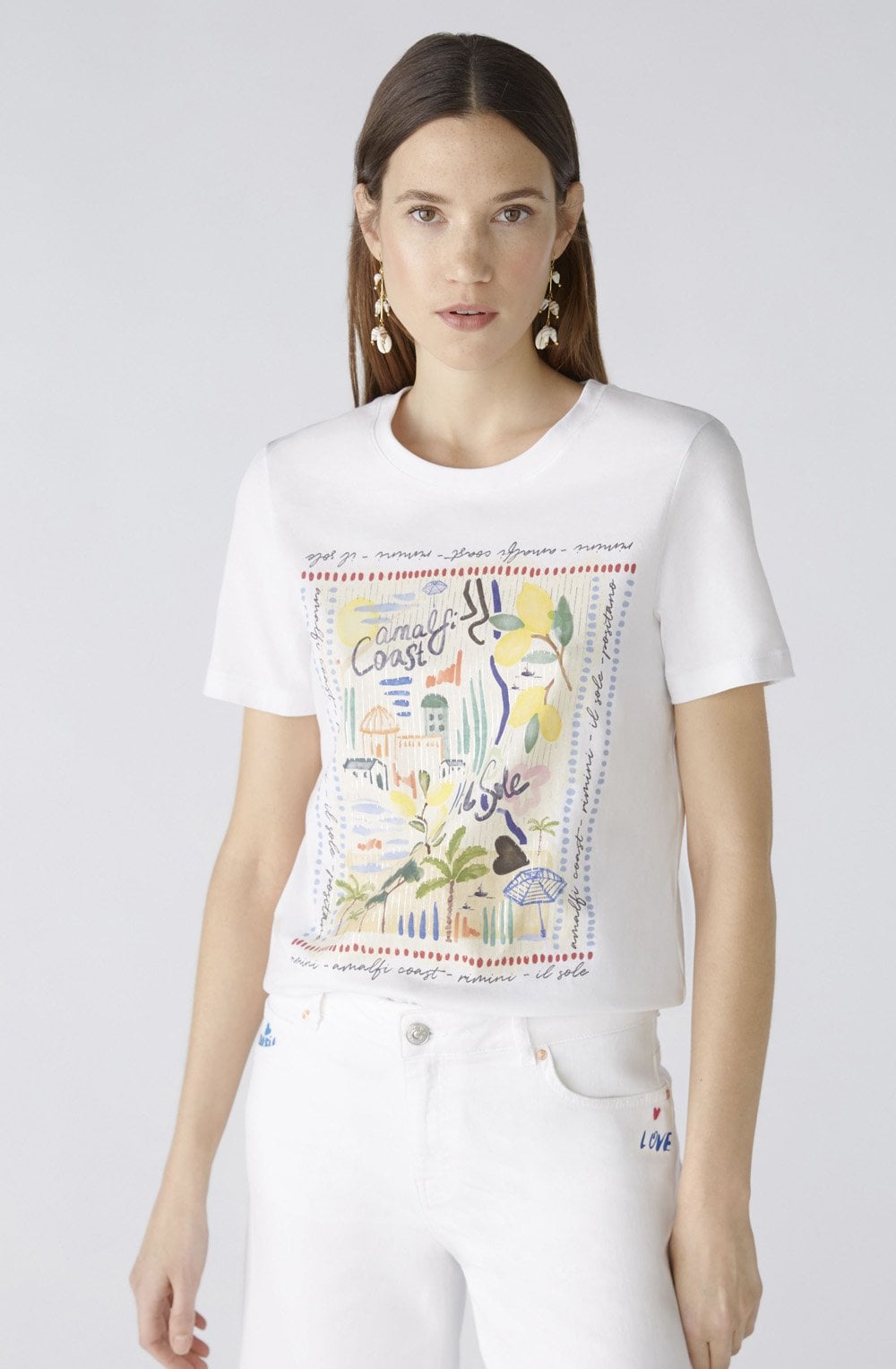 Optic White Amalfi Coast T Shirt