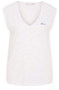 Optic White Bleu Sleeveless Top