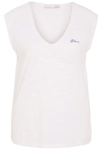 Optic White Bleu Sleeveless Top
