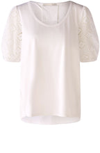 Optic White Broderie Anglaise T Shirt