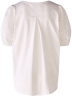 Optic White Broderie Anglaise T Shirt