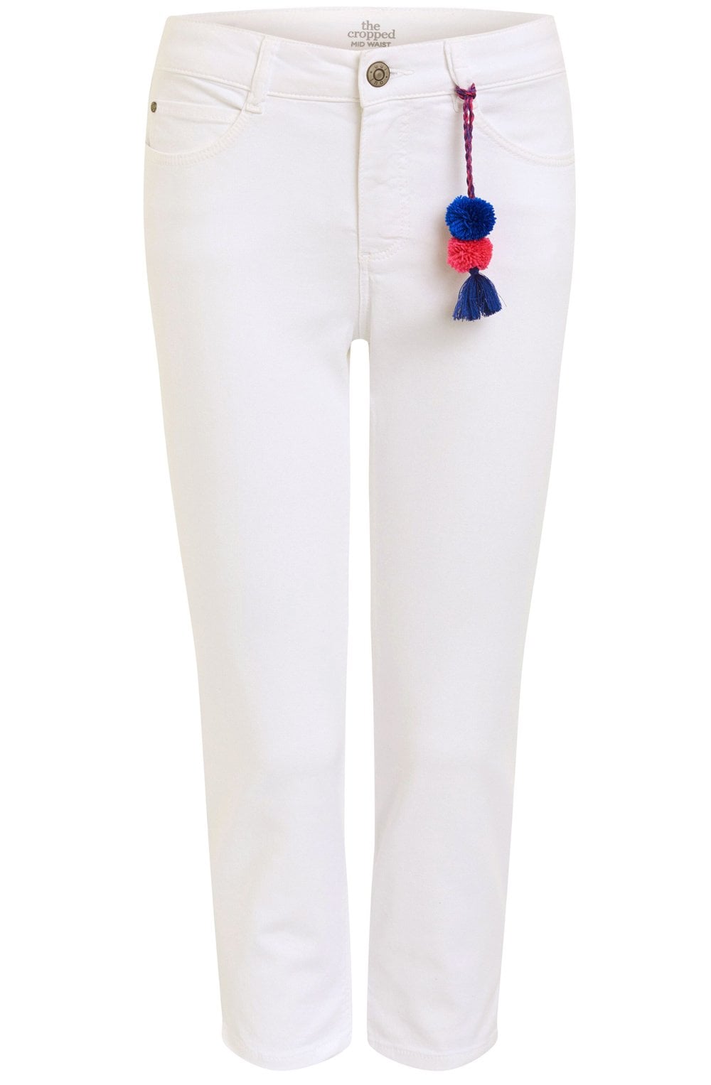 Optic White Cropped Jeans